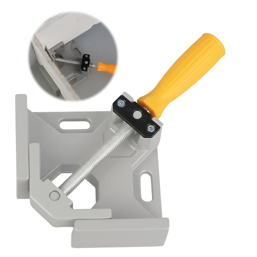 Corner Clamp Right Angle Woodworking Clamp Single Handle Photo Frame Vise Holder 90 Degree Clamps for Woodworking Photo Framing