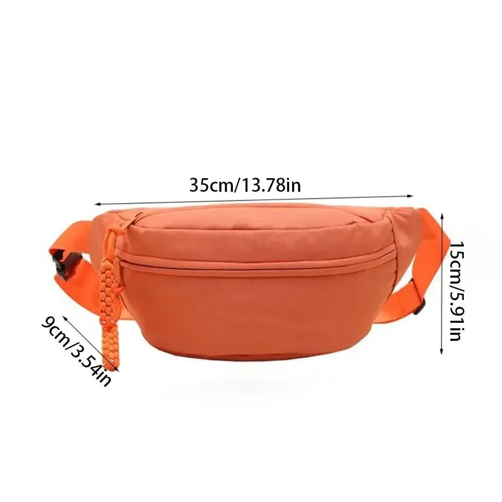 Chest  Banana Large Capacity Sling Crossbody Waist Pack Oxford Cloth Running Waist  Casual Sport Half Moon Belt Bag