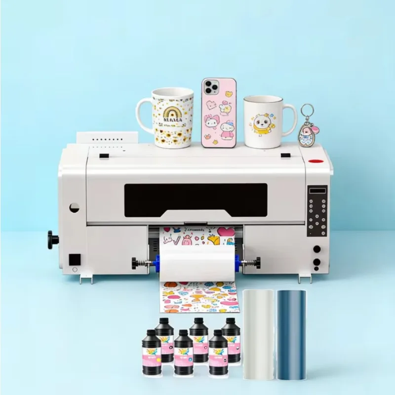 13 Inch UX7 Mini UV DTF Printer Transfer DIY Custom Small Business Print On Demand DTF UV Functional Kit Gift Sticker Printer