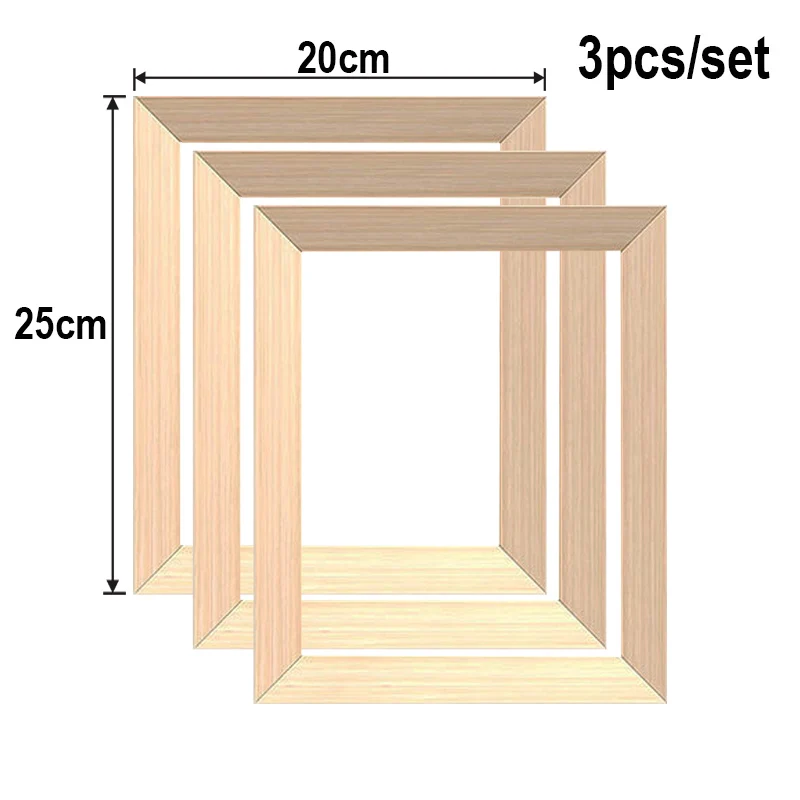 3 stücke Holz Bilder Rahmen Für Wand Leinwand Rahmen Diamant Malerei Große Größe Bild und Poster Wand Rahmen Kiefer Verbund Dekor – Detail 10