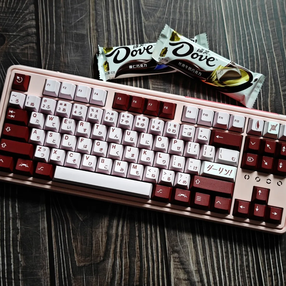 GMK Set lengkap Keycap tema sayang 167key PBT tutup Keyboard Jepang kustom KeyCap Gaming profil ceri untuk Keyboard mekanis