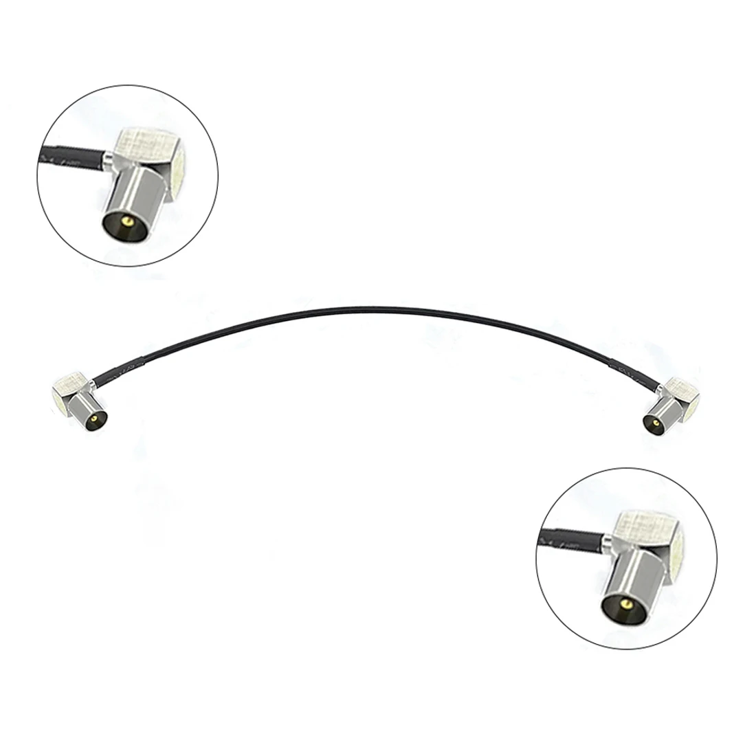RG174 Kabel Iec Pal Dvb-T Tv Vrouwelijke F Plug Connector Rf Jumper Pigtail Adapter 20Cm
