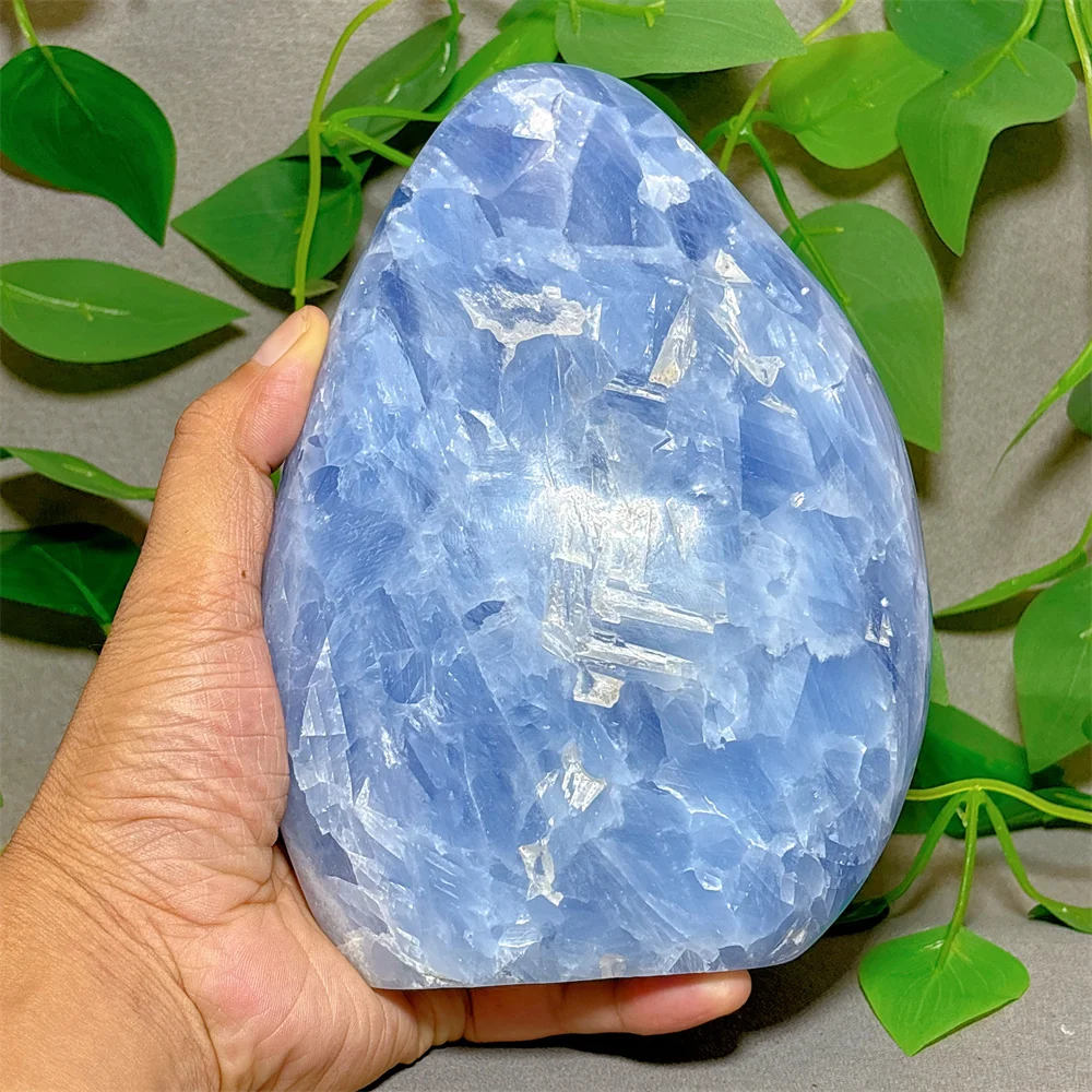 Blue Celestite Free Form Crystal Natural Stone Quartz Stone Minerals Home Decoration Reiki Craft Energy Healing Garden Luck Love