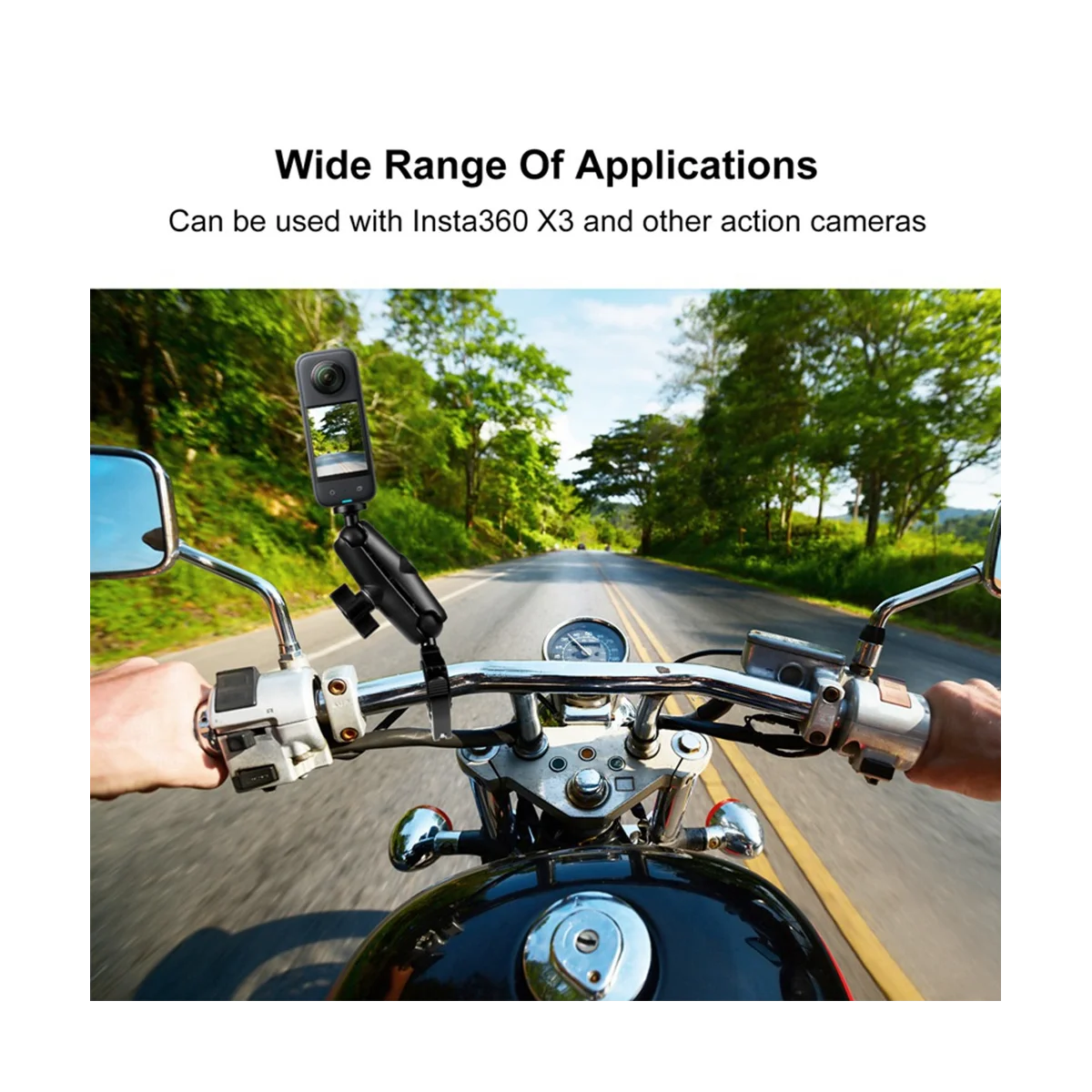 Крепление для экшн-камеры для спортивной камеры, крепление на руль мотоцикла/велосипеда, многофункциональные и удобные аксессуары для верховой езды, PU849B