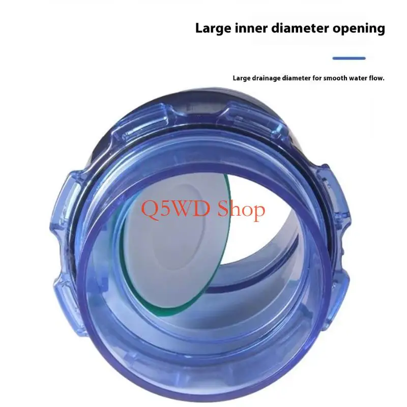 

Q5WD Clear Check Gate For Effluent Arrangements Prevents Backwash Double 5cm 11cm Measurements