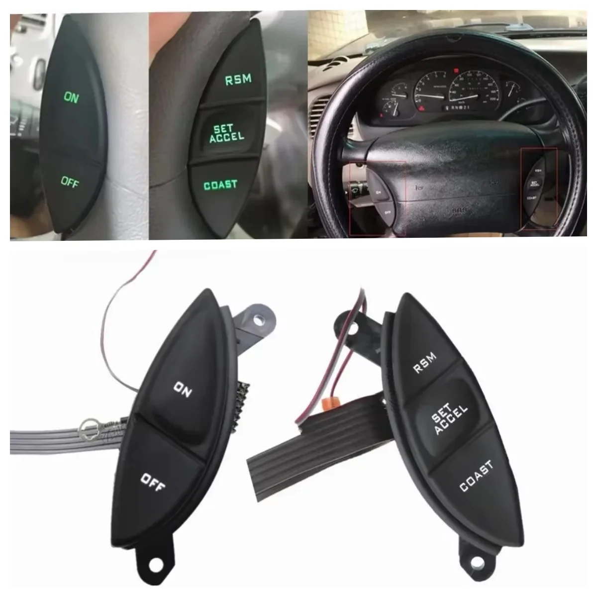 

For Ford Explorer Sport Trac Ranger F150 Lightning Mercury Mountainee F87Z-9C888-BB New Steering Wheel Cruise Control Switch