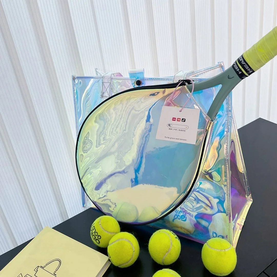야외 스포츠 테니스 가방 다채로운 기능 토트 방수 대용량 레이저 한국어 패션 어깨 휴대용 배드민턴 가방