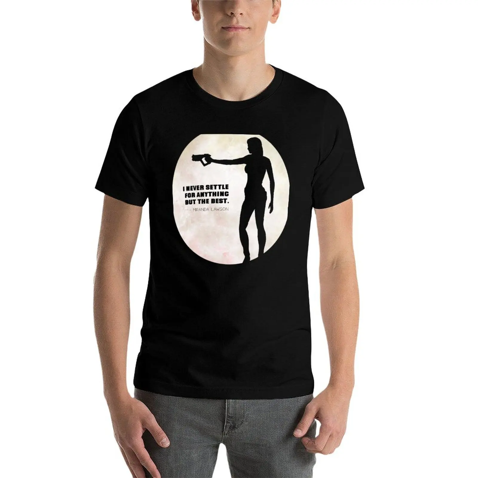 ميراندا لوسون سديم إقتباس تي شيرت القطن التي شيرت 100% رجل تي شيرت القطن رجل تي شيرت القطن عالية الجودة تي شيرت