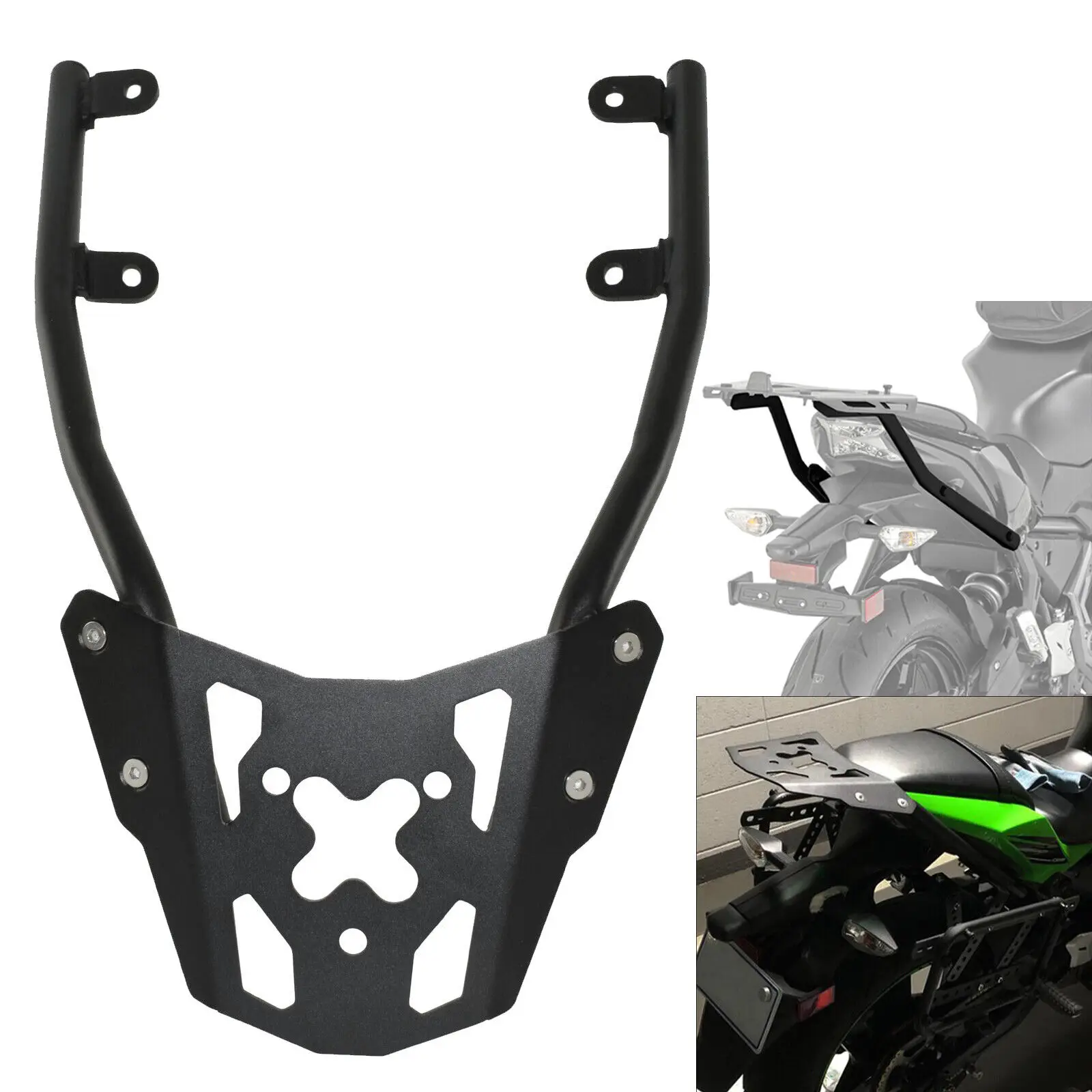 Rear Carrier Luggage Rest Cargo Rack Shelf For KAWASAKI Ninja 650 Z650 2017-2021