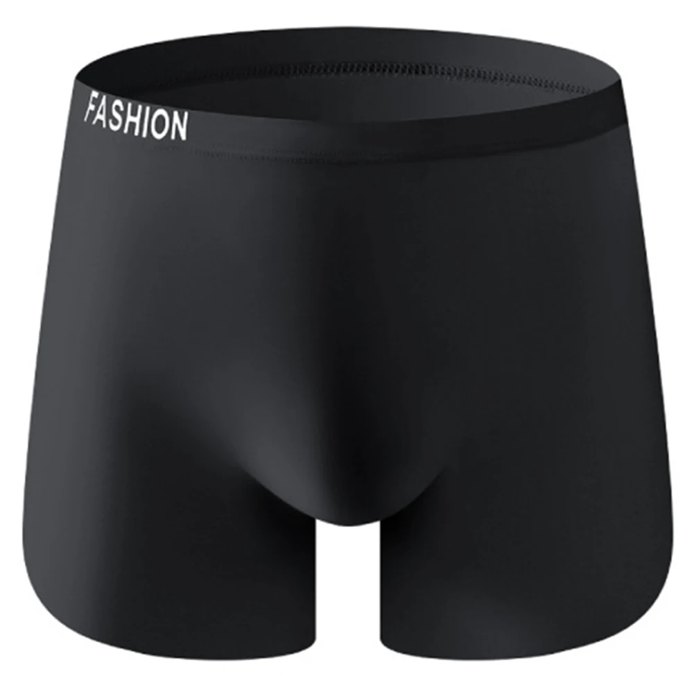 

Men Ice Silk Seamless Lightweight Boxer Shorts Soft Underwear Femboy Bulge Pouch Lingerie Ultra Hot Cool Trunks Men's Clothing