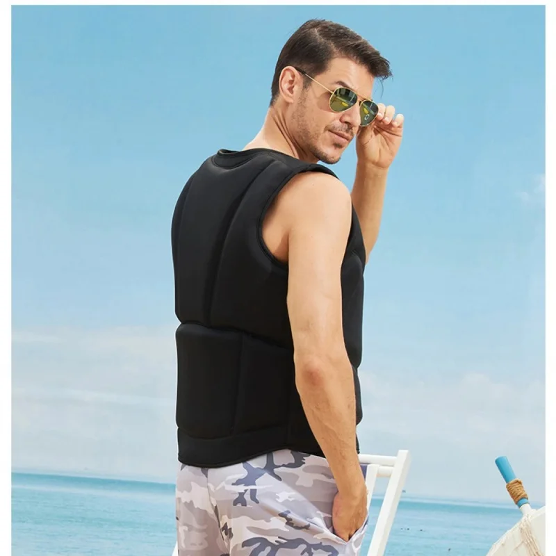 Portable adult fishing vest, unisex, breathable, ideal for swimming, summer fishing, and water activities