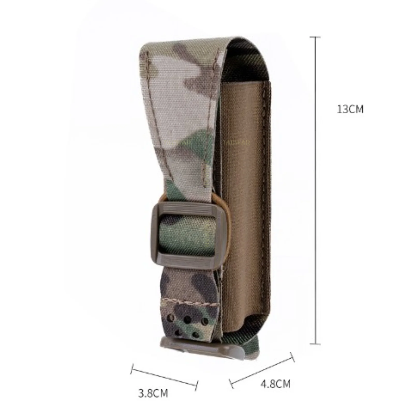 Flashbang Pouch V2, Tactical Flashlight Holder Magazine Pouch Multiuse Portable Tool Pouch for Airsoft Cosplay Duty Belt