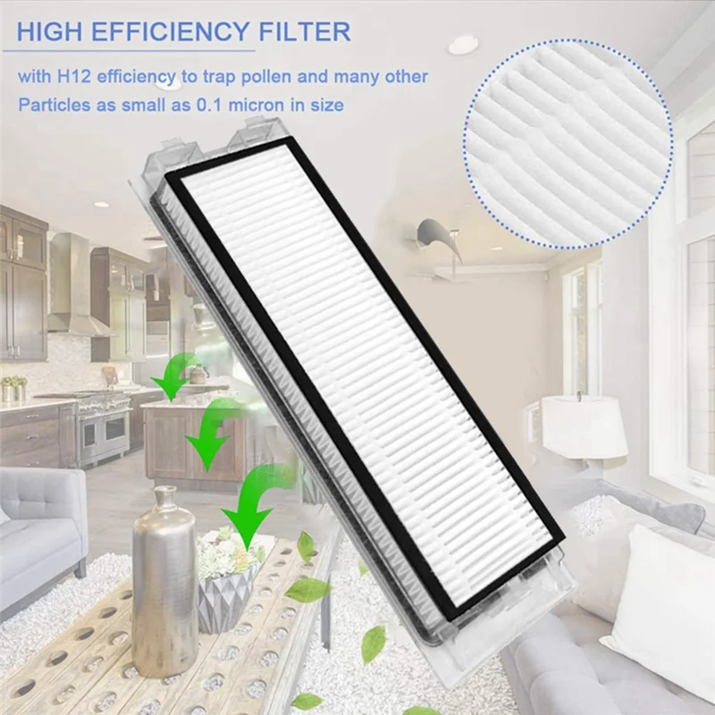 Dust Box With Hepa Filters White For Roborock Q Revo /Roborock P10 A7400RR Robot Vacuum Cleaner Dust Bin-Y48A