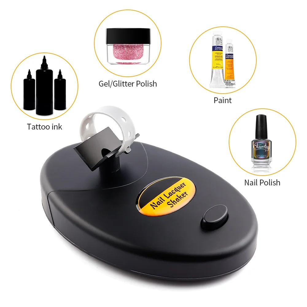 Nail Lacquer Shaker Nail Polish Agitator For Nails Varnish Bottle Shaking Machine Precipitation Remover Ink Paint Shaking Device