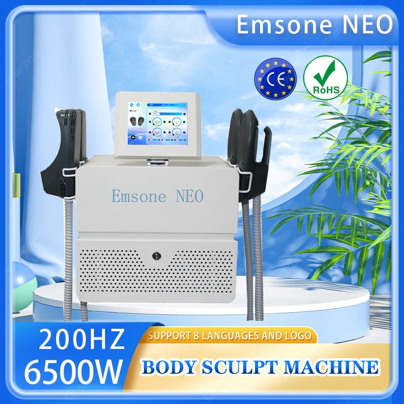 

2025 Emsone neo EMS 6500W Neo Hi-emt Muscle Sculpt Machine With 4 Handles 200HZ Pelvic Stimulation Pad Optional
