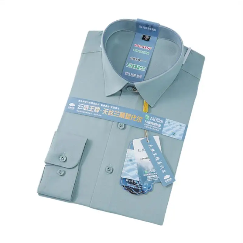 

8XL Modal Work Man Shirt Long Sleeve Easy Care Business Casual Office Soft Cozy White Shirt for Man Long Sleeve Slim Fit