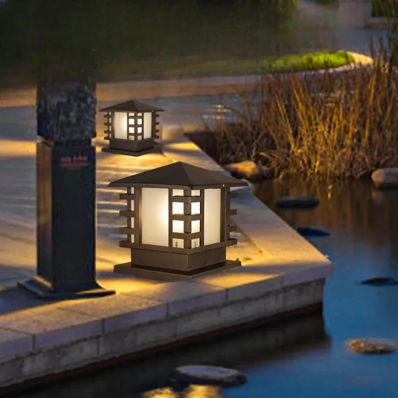 Villa courtyard stigma  wall  gate pillar lamp outdoor  waterproof landscape lamp outdoor  headlamp