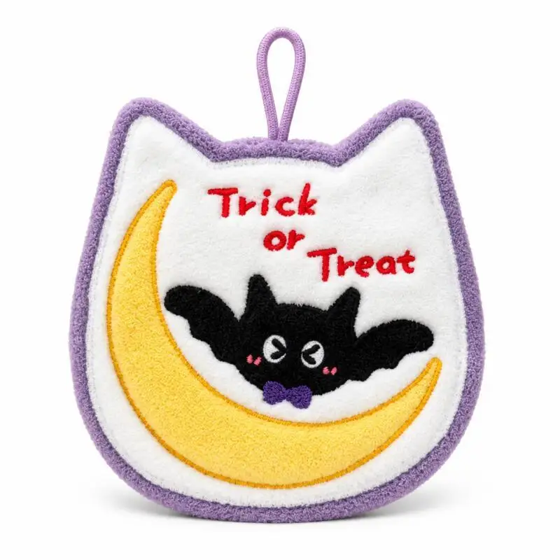 Lustige Halloween-Handtücher, Kürbis-Geist-Hexenhut-Mond-Fledermaus-Hängetücher für Küchen- und Badezimmerdekoration – Detail 9