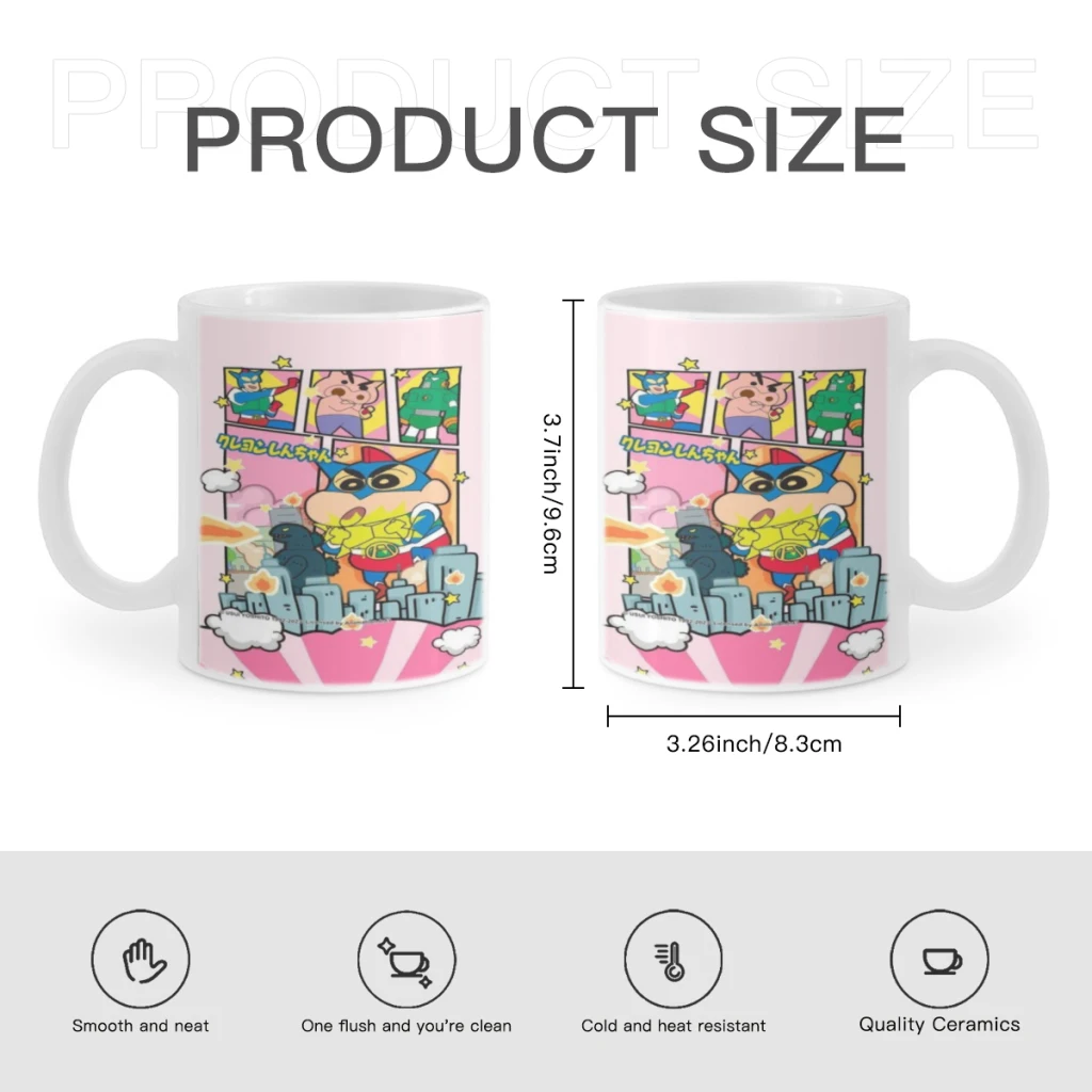 Lovely Crayon S-ShinChan Free shipping Ceramic Cup Coffee Oatmeal Breakfast Cup Creative Personality Mug