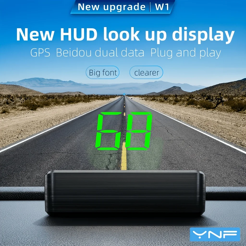 

YNF Premium Intelligent Car Computer | OBD+GPS Dual-Mode, 20+ Data Readings, 12 Languages & Multi-Alerts for Driving Safety