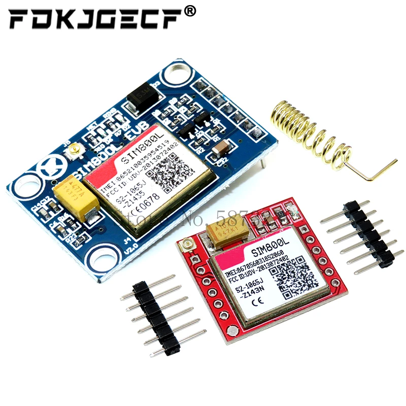 SIM800L GPRS moduł GSM karta Micro SIM Core czterozakresowy Port szeregowy TTL antena PCB bezprzewodowa płyta WIFI dla Arduino Smart Phone