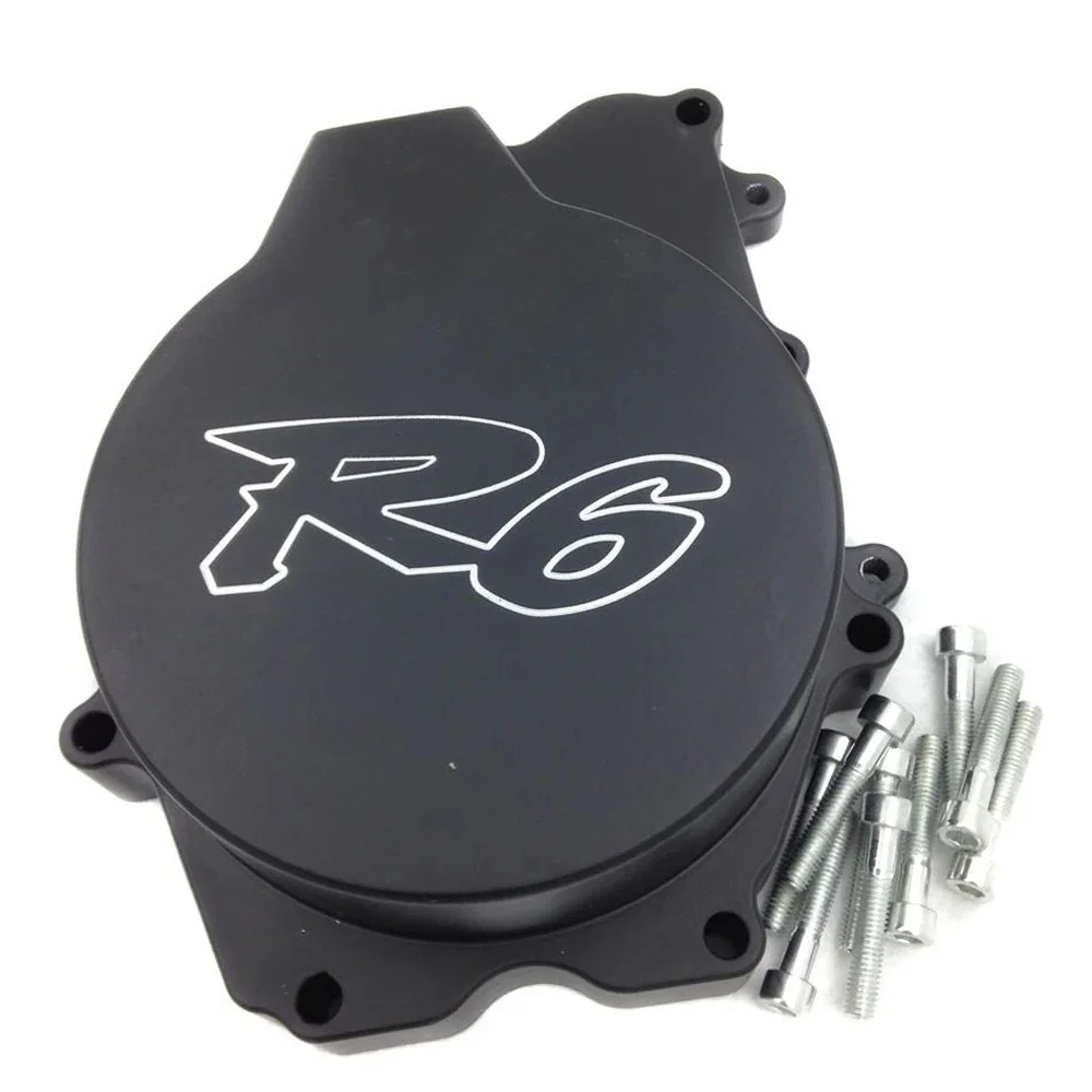 

Motorcycle Black Engine Crank Case Stator Cover For Yamaha YZF R6 2003-2005 YZF-R6S 2003-2009