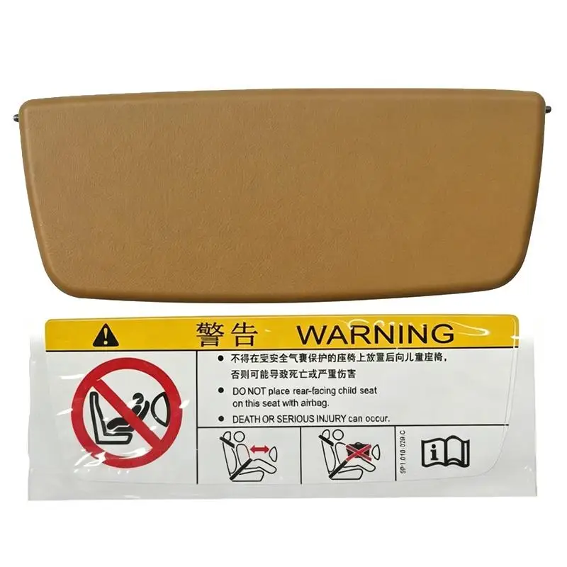 For 981 718 98173103136 With Safety Warning Sticker Car Interior Sun Visor Vanity Mirror Cover