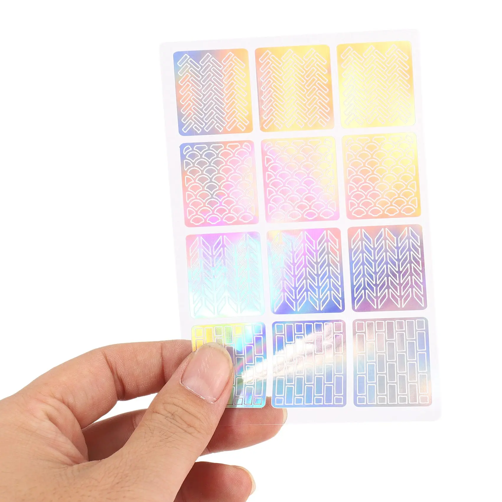 60 pieces 5 sheets styles nail stencils Art nail stickers set Cute nail Art designs nails Stencil sheets