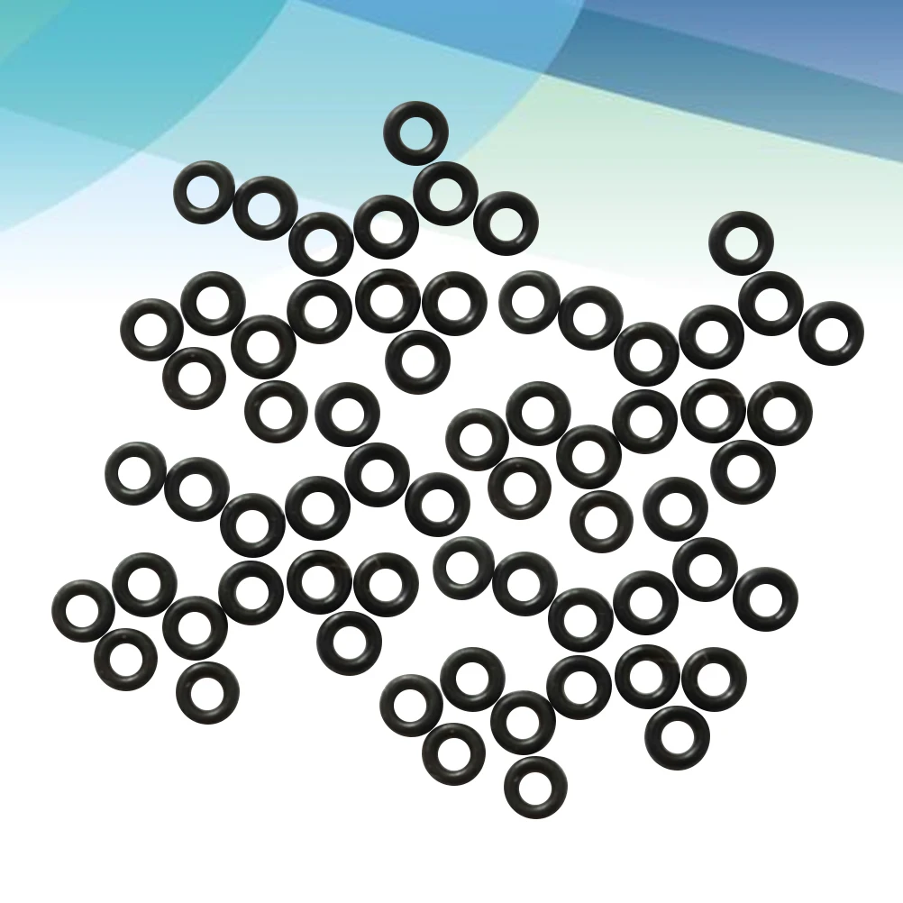 100 قطعة من غسالة السهام المطاطية، قضيب إبداعي غير قابل للانزلاق من الألومنيوم ومضاد للوسادة مستديرًا للميني