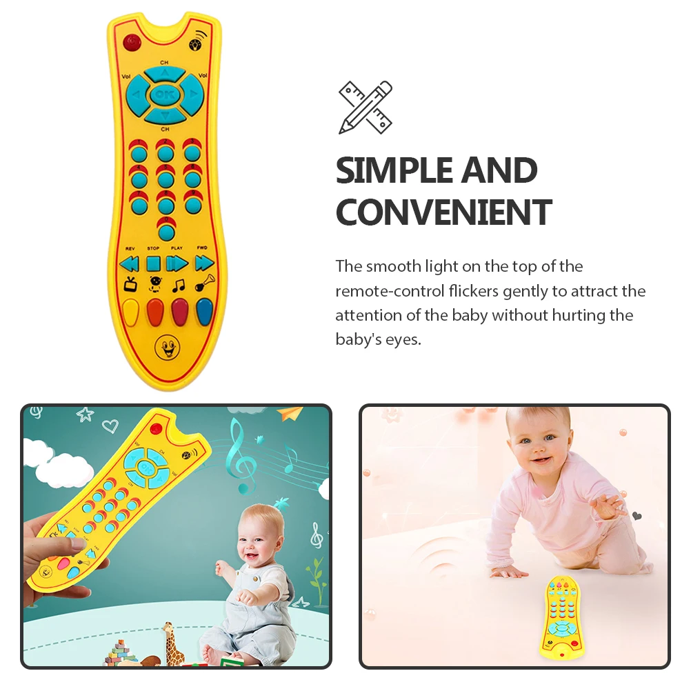 Para niños pequeños de 1 a 3 años, juego de simulación, desarrollo sensorial educativo, Control remoto para bebés y niños