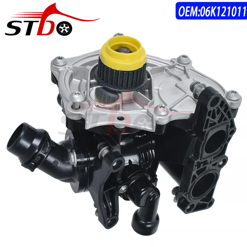 New 06K121011 Thermostat Housing Assembly Water Pump For AUDI A3 A4 A5 A6 A7 A8 Q5 Q7 TT 1.8 2.0  2013 2014 2015 2016 2017 2018 