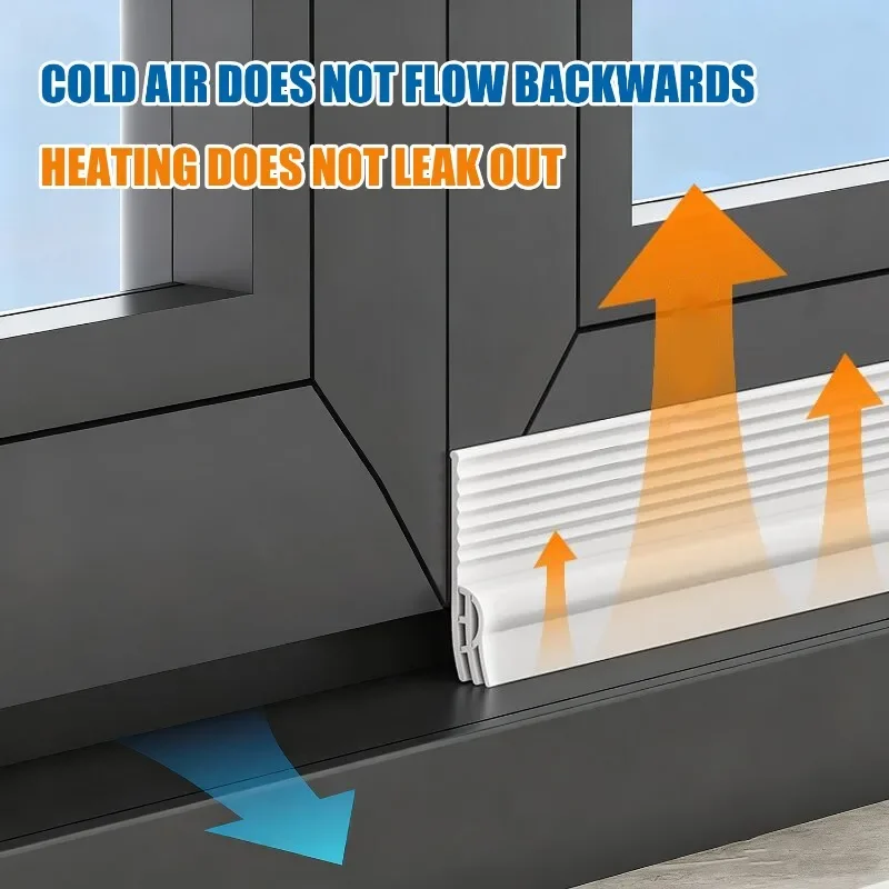 1M Selbstklebender Dichtungsstreifen für Schiebefenster und Türen, winddicht, schalldicht, staubdicht, insektensicher, einfache Installation ​ – Detail 1