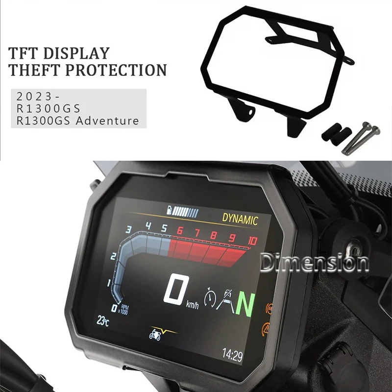 

New R1300GS Adventure 2023 2024 2025 Motorcycle TFT Anti Theft Screen Protector Meter Frame Cover For BMW R1300GS ADV R 1300 GS