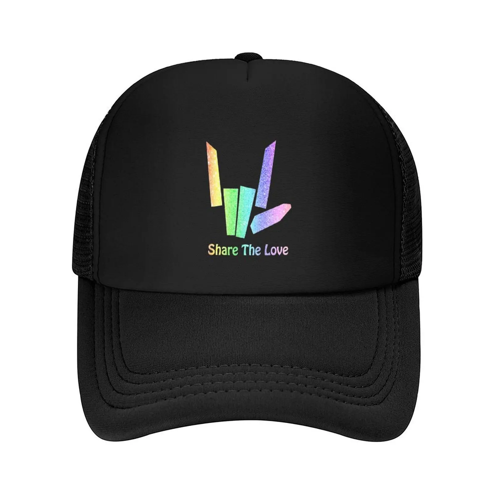 

Rainbow Share The Love Baseball Cap hats on offer Golf Cap Luxury Brand New Hat Sun Hats For Women Men's