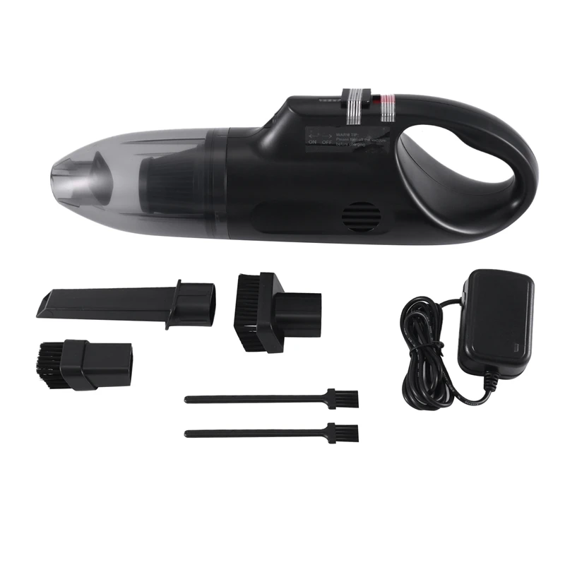 

Hand Vacuuming Cordless Rechargeable-10K PA Strong Suction Car Vacuum Cordless Rechargeable Black US Plug