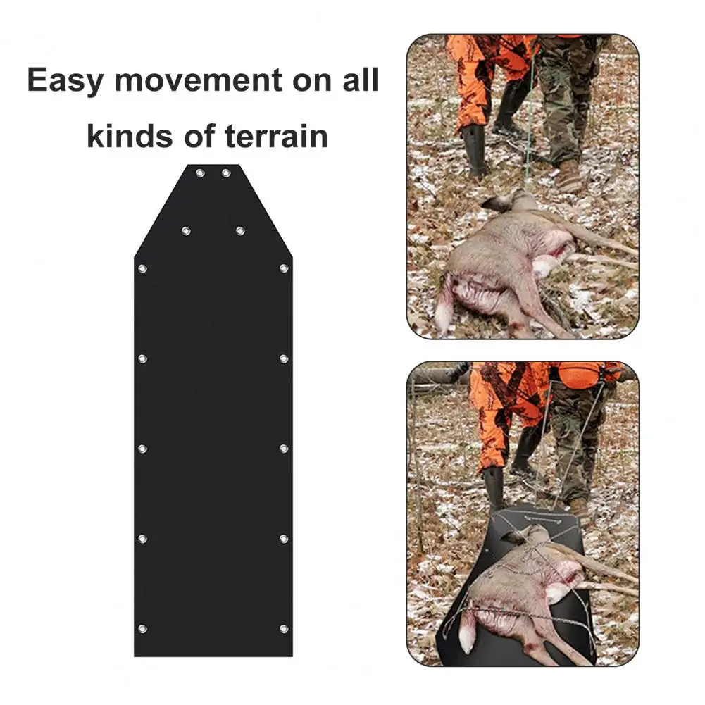 Deer Drag Sleds Wearproof Sliding Mat Multi-Purpose Utility Sled For Hauling Ice Fishing Supplies Fishing Gear Accessories