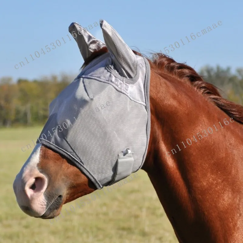 Harness supplies, mosquito-proof cover, solid color horse mask, earmuffs, styles can be selected from different styles
