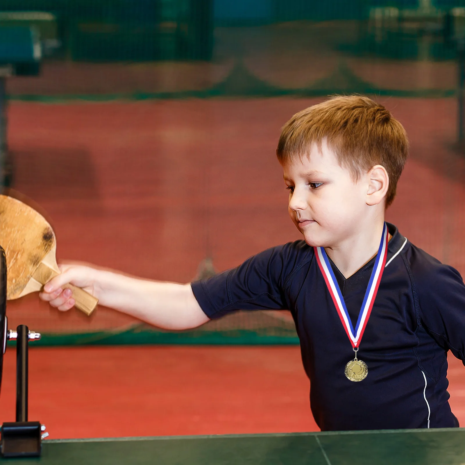 Elegant Metal Medal for Young Athletes Table Tennis Competition Awards Zinc Alloy Sports Medal with Ribbon Recognition Reward