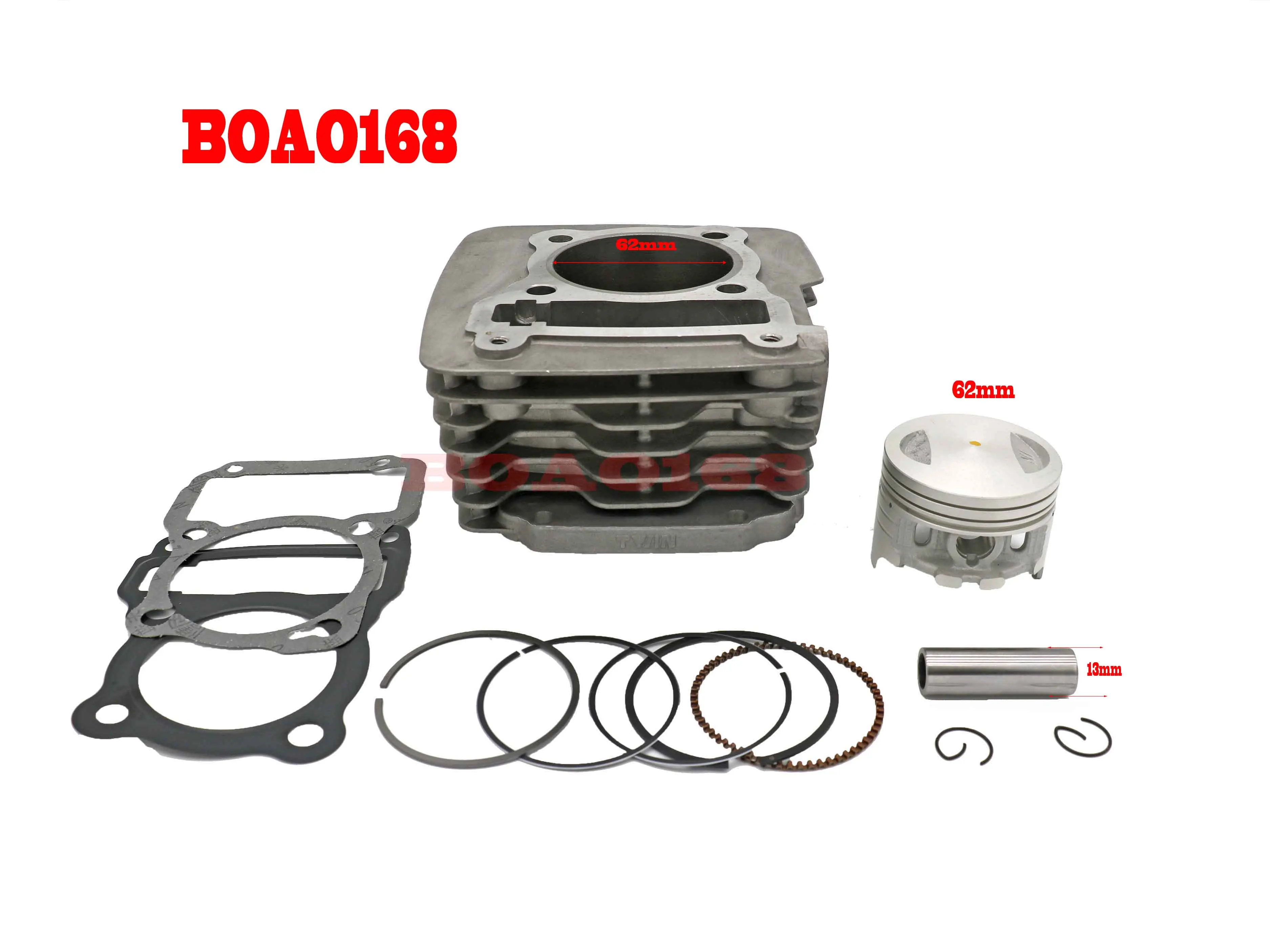 Cylinder motocyklowy zontes zt150-8a hao jiang HJ150 TY150 zespół tłoka cylindra sworzeń tłokowy ma średnica 13mm to 62mm