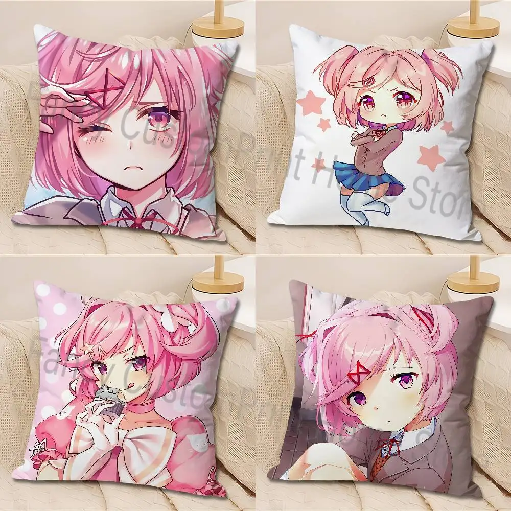 

Cute N-Natsukis Anime Celebrity Merchandise All-Match Printed Pillow Case Sofa Car Office Room Decoration Protector