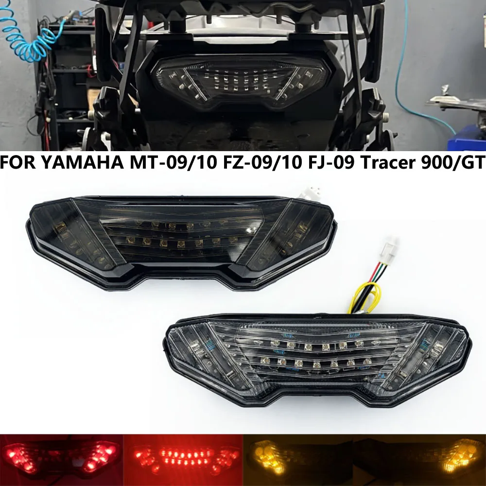 Tylny kierunkowskaz LED do YAMAHA MT09 FZ09 FJ09 MT09 Tracer 900/9/GT 700/7/GT MT10 FZ10 motocyklowy migacz tylnego światła hamowania