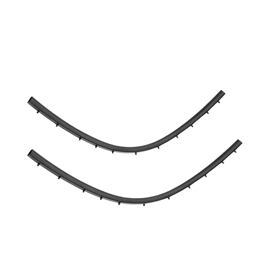 Front Pair Sound Insulating Hood Seal Strip for C3 For 301 For Elysee 2014-2016 Black Rubber Automotive Accessory