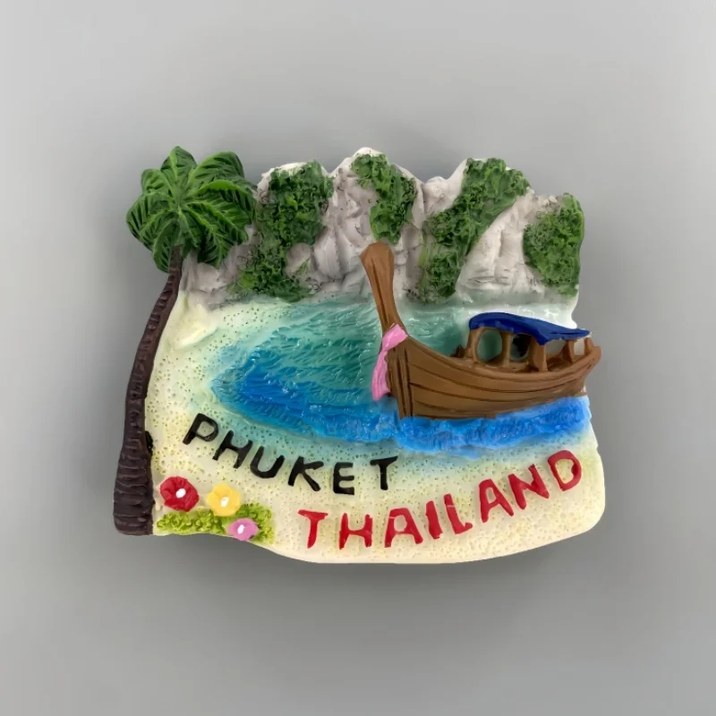 تايلاند، الجذب السياحي الشهير، جزيرة فوكيت، الهدايا التذكارية السياحية، الحرف اليدوية، الديكور، ملصقات الثلاجة المغناطيسية #1