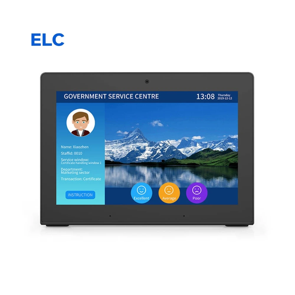 WL8027T 10.1 Tablet de mesa de mesa Rk3128 Touch Pc 10.1 L Tipo Pos Tablet