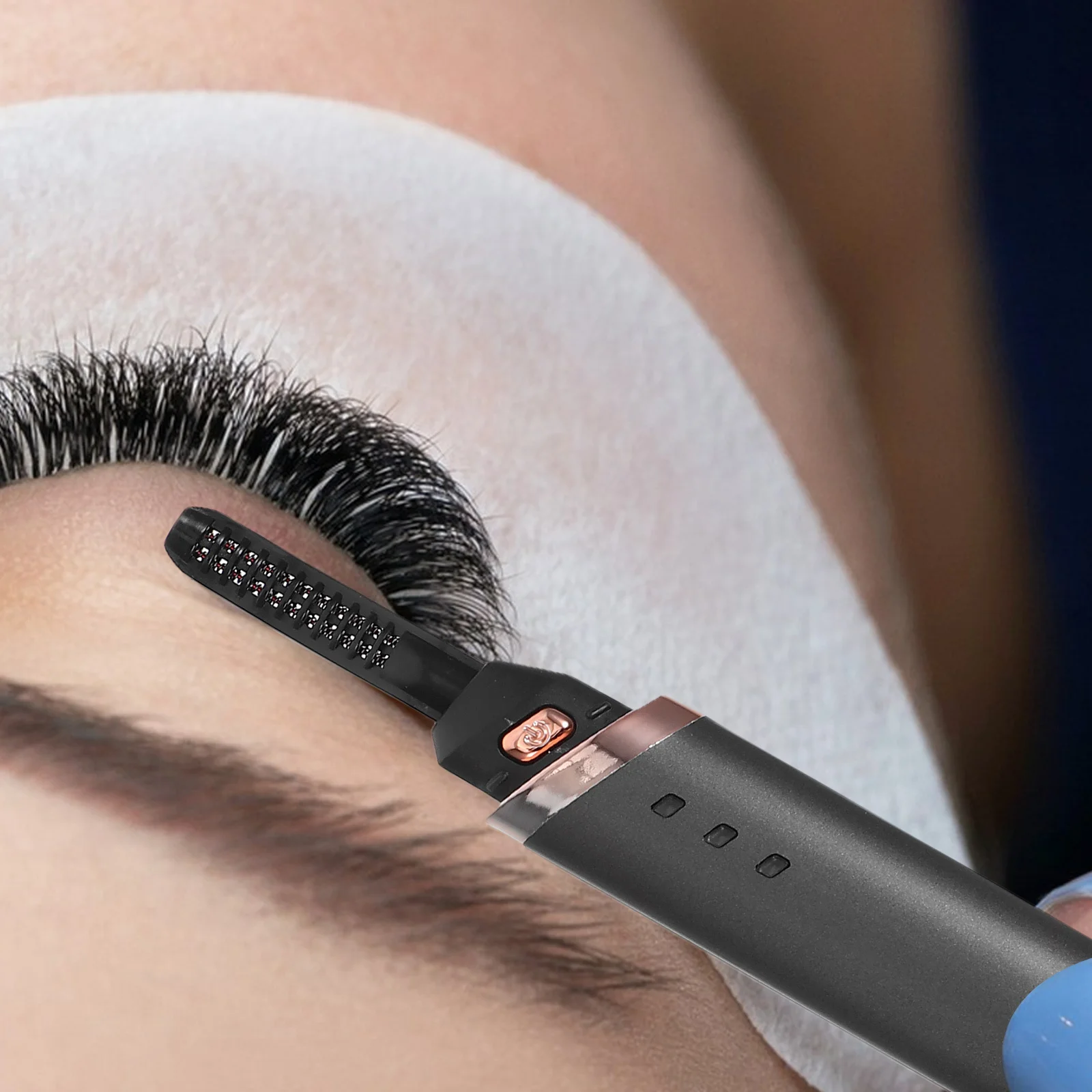 

Electric Eyelash Curler Rechargeable Quick Heating Portable Lash Curling Tool for Natural Long Lasting Curls Makeup Eyelash