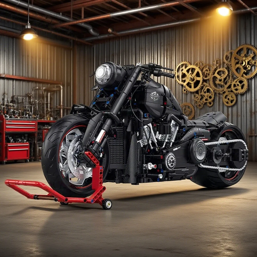 

1:5 MOC Motorcycle Breaker 60521 Technical Building Blocks 2260PCS Moto Vehicles Construction Set Adults Toys for Children