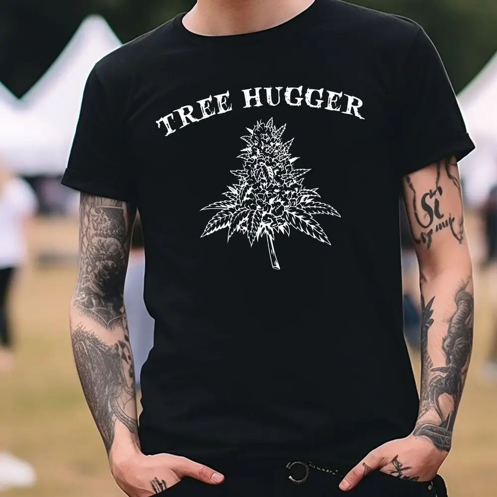 Tree Hugger 420 T-Shirt Black S-3XL