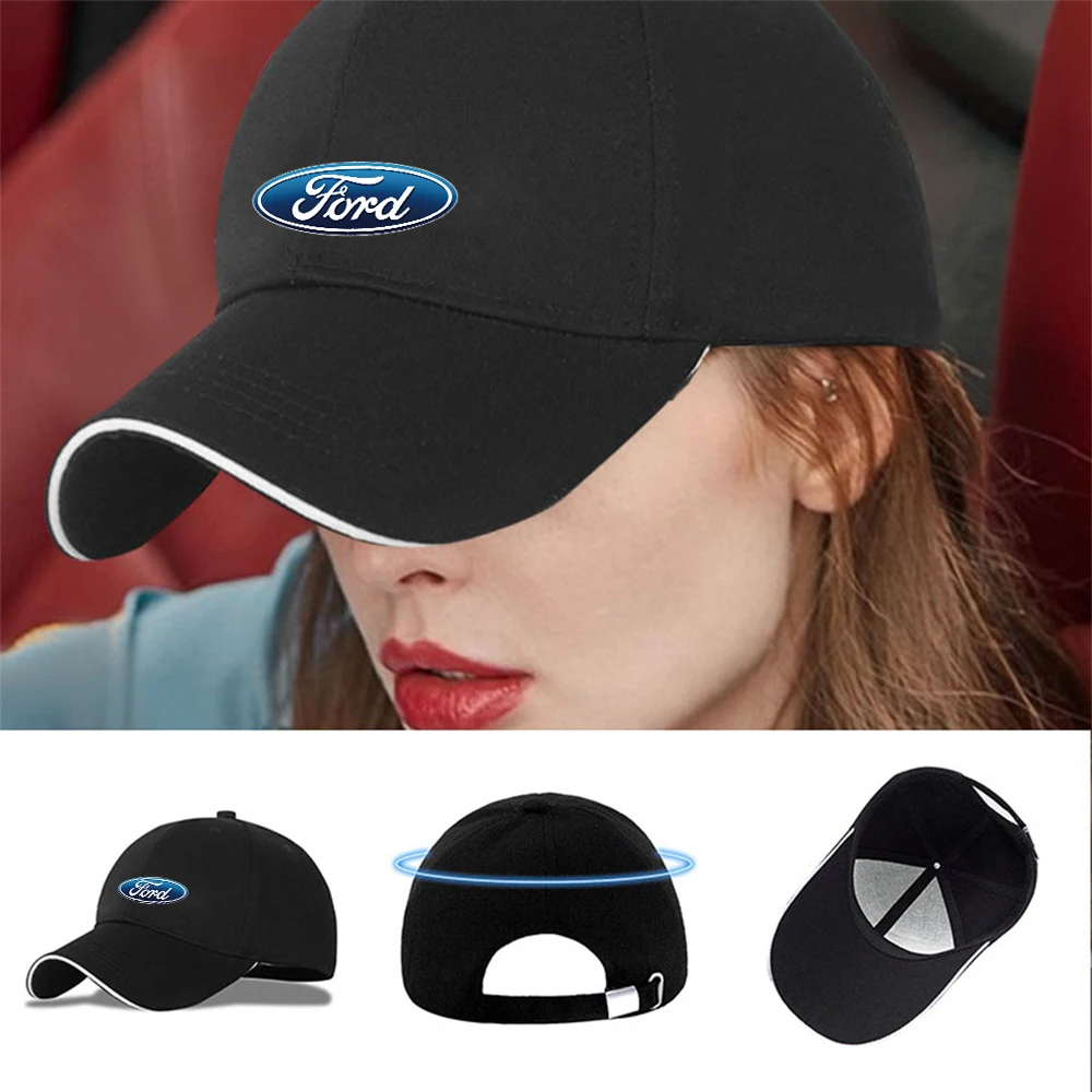 Fashion Unisex Car Hat Wind Shade Sunscreen Commuter Cap For Ford Fiesta Mondeo Fusion Explorer Escape Shelby Edge Kuga Transit