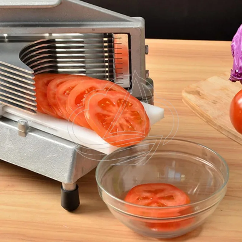 Commercial Grade Heavy Duty Stainless Steel Alloy Tomato Slicer Vegetable & Fruit Slicing Machine Kitchen Use
