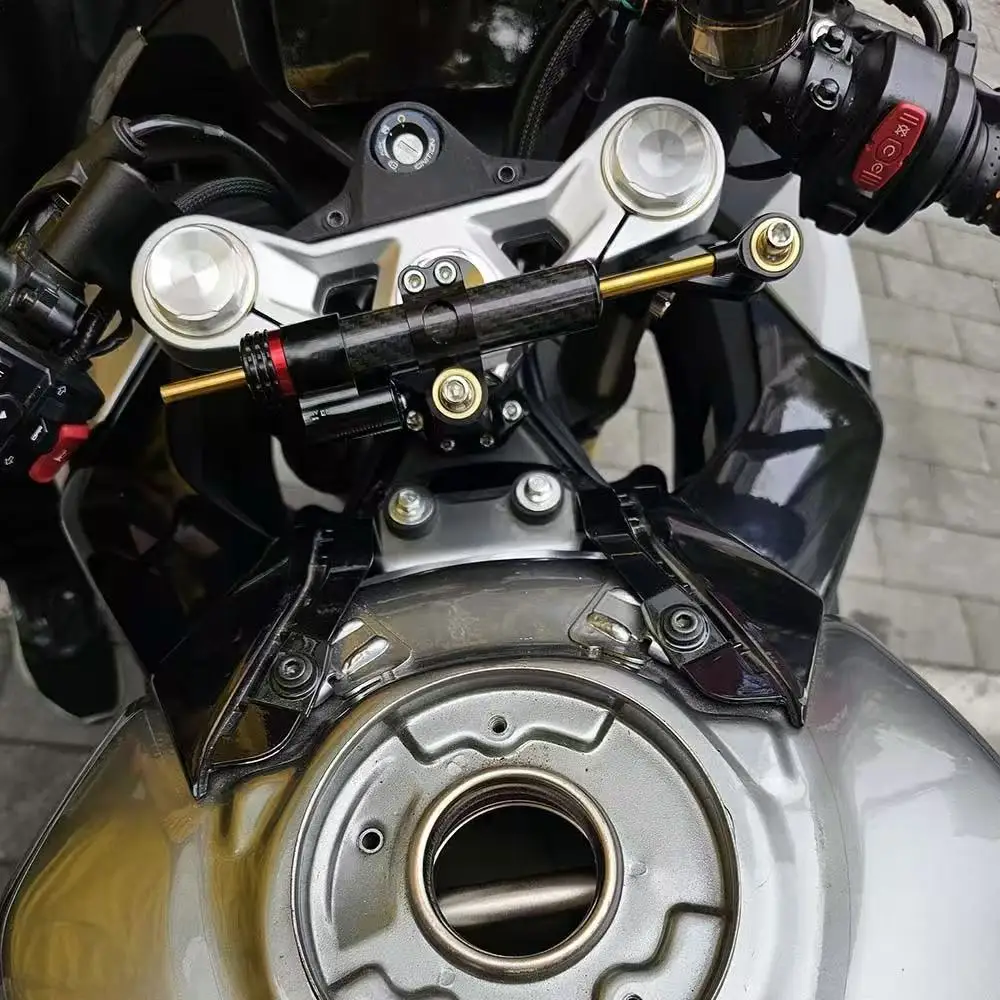 For CFMOTO CF450SR 450SR 450SS 450SRS Retrofit Steering Titanium Ruler Damper Steering Damper Stabilizer Mounting Accessories